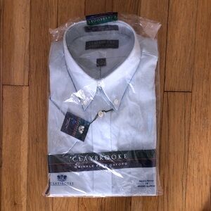 Claybrooke Light Blue Wrinkle-Free Oxford Shirt